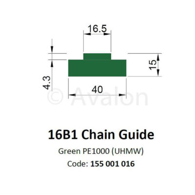 16B1 Chain Guide   2m Length