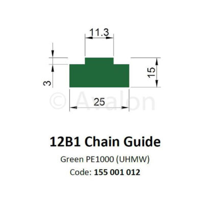 12B1 Chain Guide   2m Length